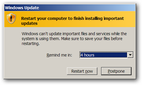 Restart Your Computer To Finish Installing Important Updates